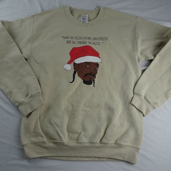 Gildan Christmas Snoop Dog Sweatshirt Size S - Picture 3 of 10